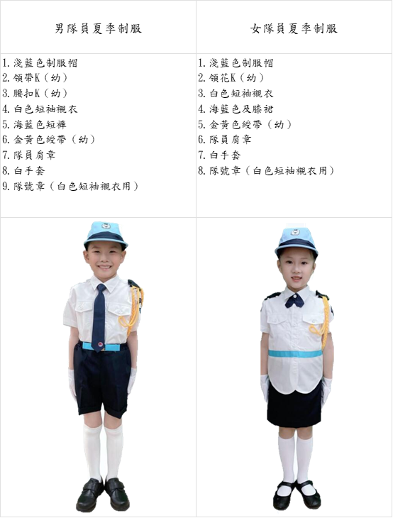 幼兒夏季制服