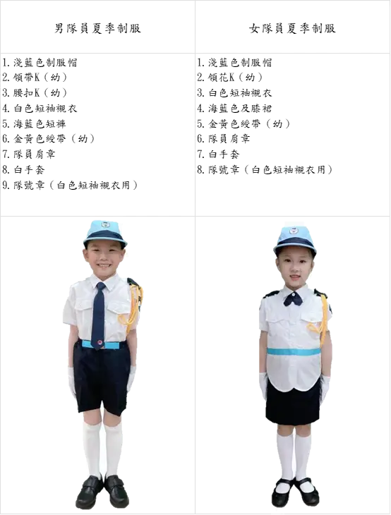幼兒夏季制服